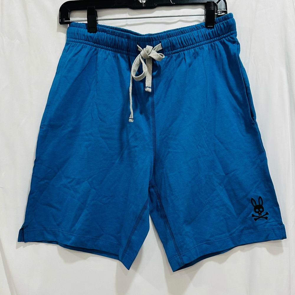 Psycho Bunny Men's Jersey Lounge Shorts Pajama Sleepwear‎ Bottom Yale Blue, SP